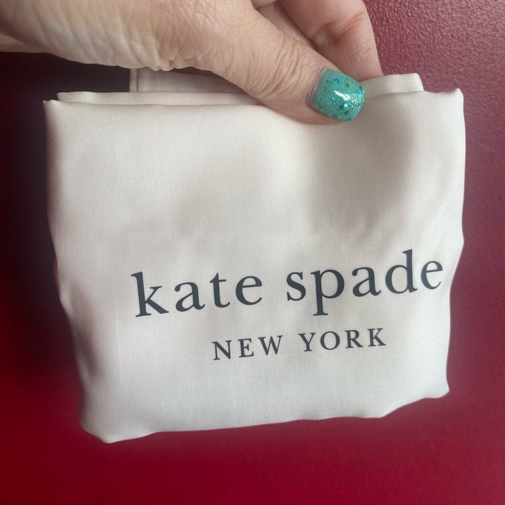 Special Flowers & Heart Kate Spade Coated Canvas Red Leather Trim Mini-Tote NWT - Picture 12 of 12